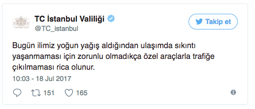 İstanbul Valiliğinden vatandaşlara uyarı: Özel araçlarla trafiğe çıkmayın